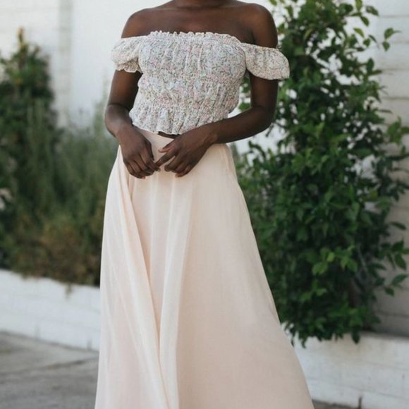 Carol Puff Sleeve Crop Top NWT - Picture 4 of 6